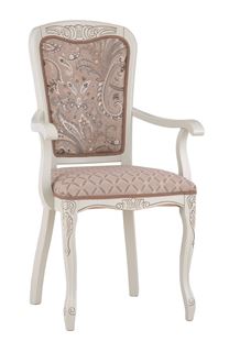 Кресло Мартин С8 (тон 308 + патина золото/ткань Афитап розовый/компаньон)